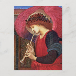 Christmas Angel Post Cards - Burne-Jones - Red