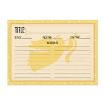 Christmas Angel Recipe Card