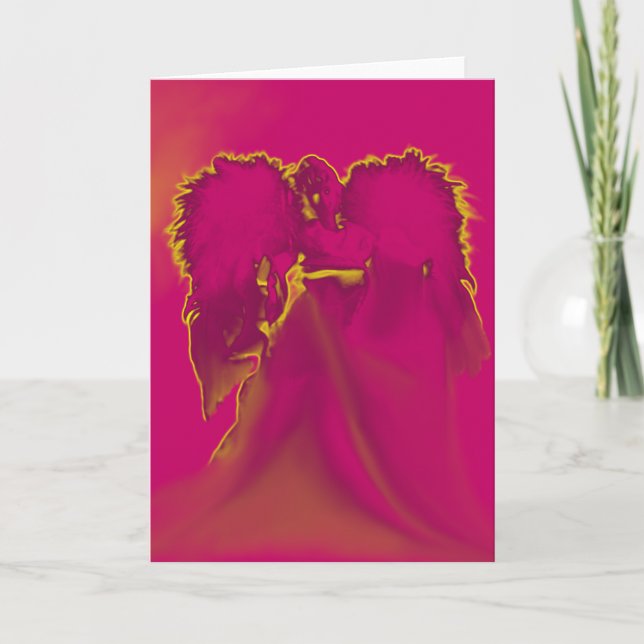 Christmas Angel Religious Holiday Blank Inside Card (Front)