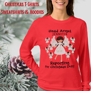 Christmas Angel Shirt - Ladies Add Your Name