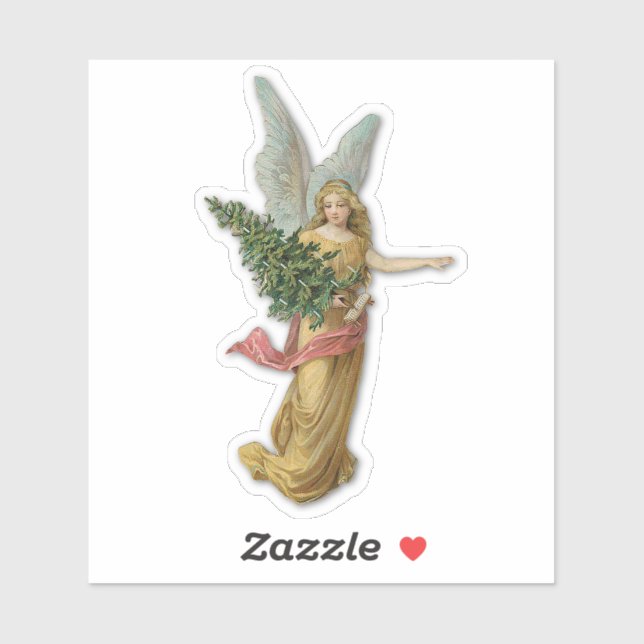 Christmas Angel Victorian Vintage Tree Flying (Sheet)