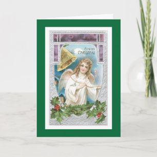 Christmas Angel with Bell Holiday Card