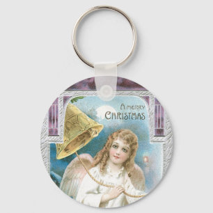 Christmas Angel with Bell Key Ring