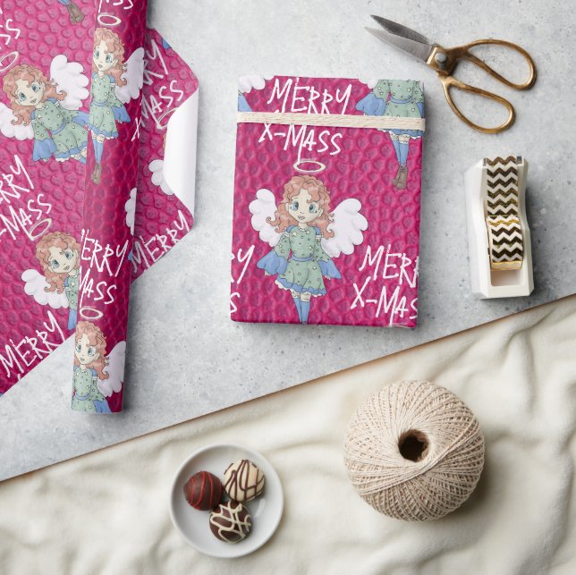 Christmas angel wrapping paper (Crafts)