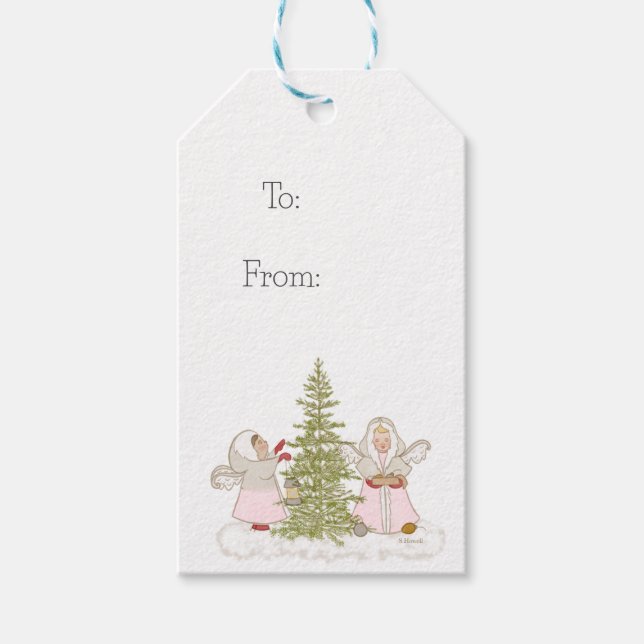 Christmas Angels Gift Tags (Front)