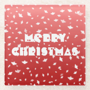 Christmas Angels Glass Coaster
