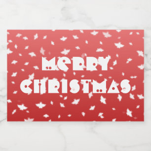 Christmas Angels Liquor Bottle Label