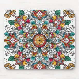 Christmas angels multicolor mouse mat