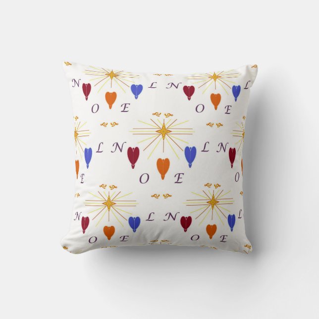 Christmas Angels n Star Noel Cushion (Front)