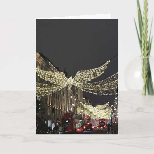 Christmas Angels Regent Street London England UK Card (Front)