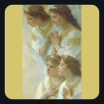 Christmas Angels Square Sticker<br><div class="desc">Christmas Angels</div>