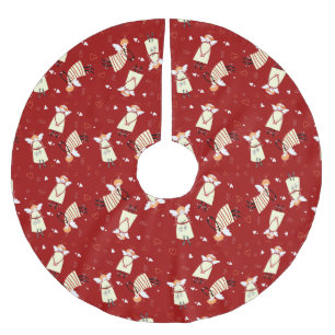 Christmas Angels Tree Skirt, Brushed Polyester Brushed Polyester Tree Skirt