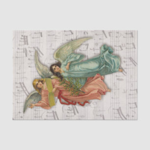 Christmas Angels Victorian Religious Vintage Big Tissue Paper