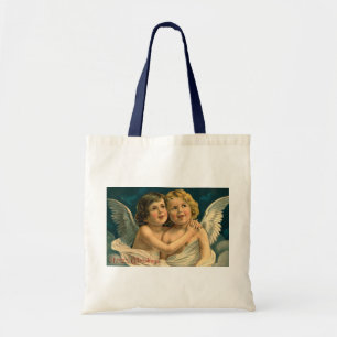 Christmas Angels - Vintage Art Tote Bag