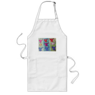 Christmas Angels With Trumpets Long Apron