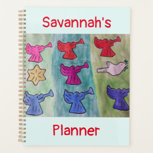Christmas Angels With Trumpets Planner