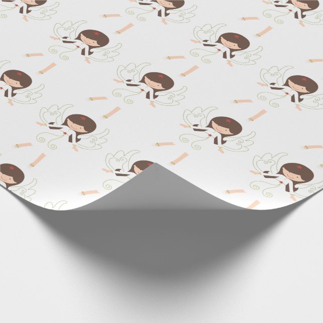 Christmas Angels Wrapping Paper (Corner)
