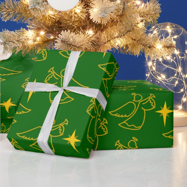 Christmas Angels  Wrapping Paper (Holidays)