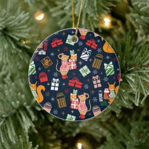 Christmas Animal    Ceramic Tree Decoration