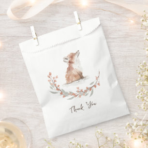 Christmas Animal Fox Thank You Favour Bags