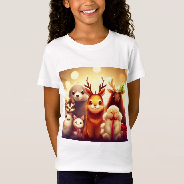 Christmas Animals 1 T-Shirt (Front)