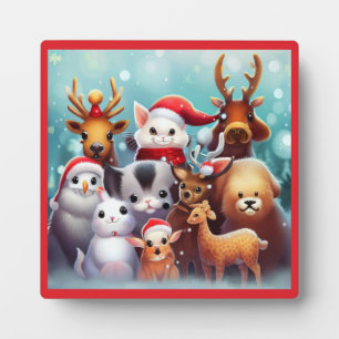 Christmas Animals 2 Plaque