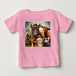 Christmas Animals 6 Baby T-Shirt