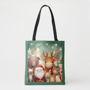 Christmas Animals 8 Tote Bag