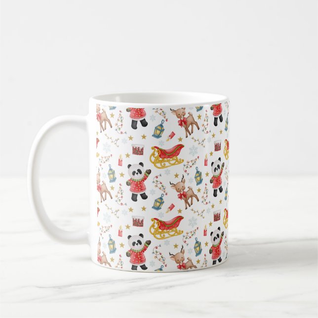Christmas Animals Coffee Mug (Left)