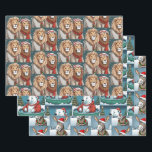 Christmas Animals, Lion, Polar Bear & Donkey Wrapping Paper Sheet<br><div class="desc">Christmas Animals,  Lion,  Polar Bear & Donkey Wrapping Paper Sheet</div>