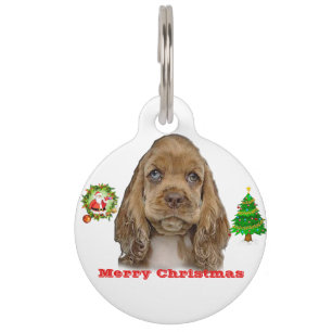 Christmas Animals Pet Tag