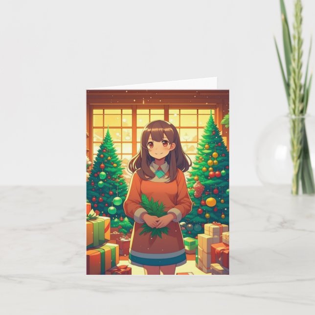 Christmas Anime C - AI Card (Front)