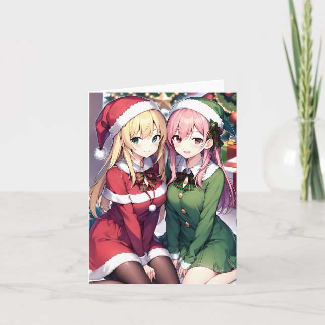 Christmas Anime L - AI Card (Front)