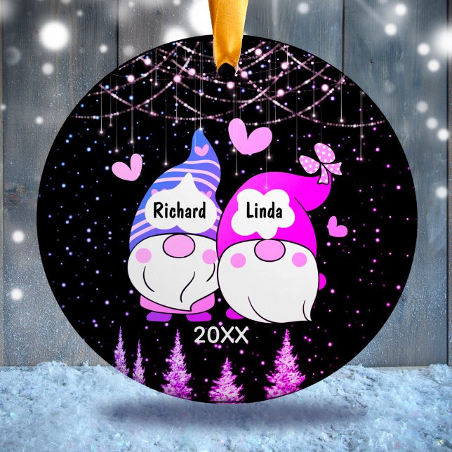 Christmas anniversary engaged married couple  ceramic tree decoration (Creator Uploaded)