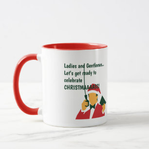 Christmas announcing funny quote cover coffee mug