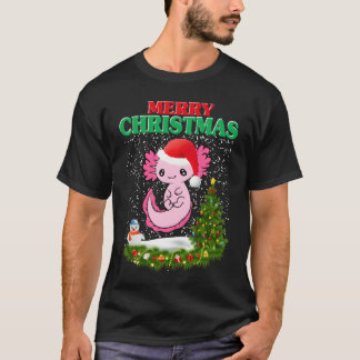 Christmas Aolotl Christmasree with Aolotl family T-Shirt