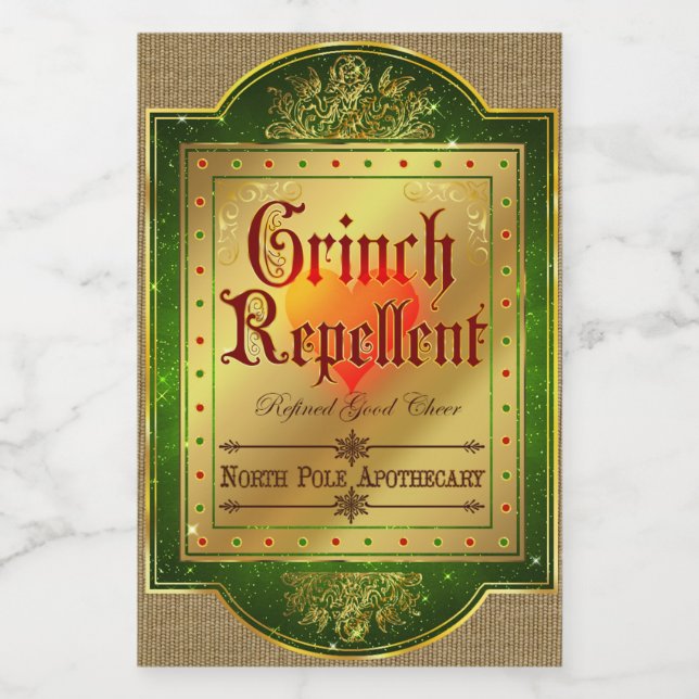 Christmas Apothecary Label (Single Label)