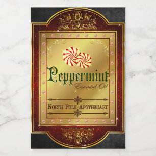 Christmas Apothecary Peppermint Label