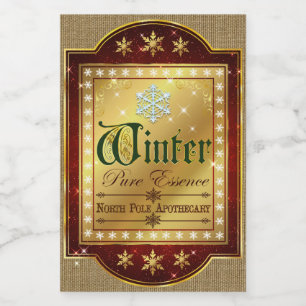 Christmas Apothecary Winter Essence Label