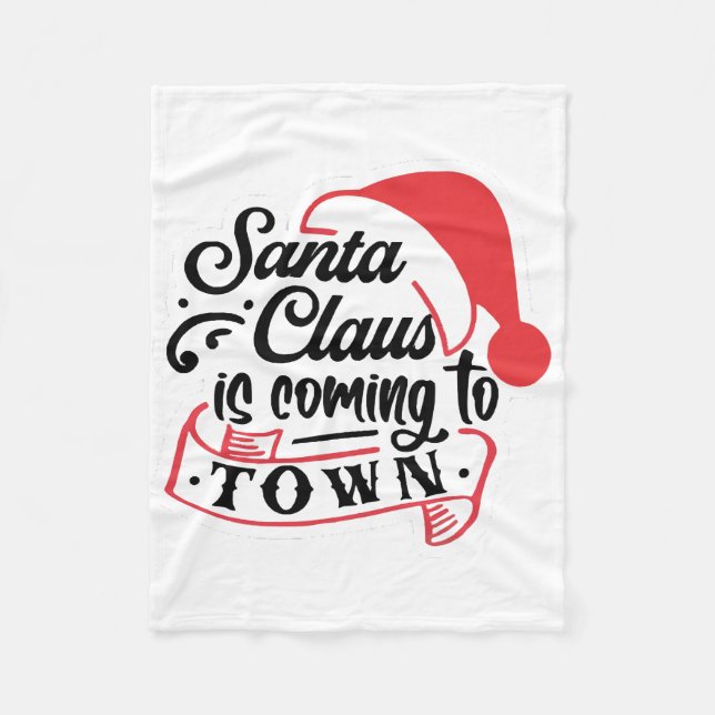 Christmas Approaching  Fleece Blanket (Front)