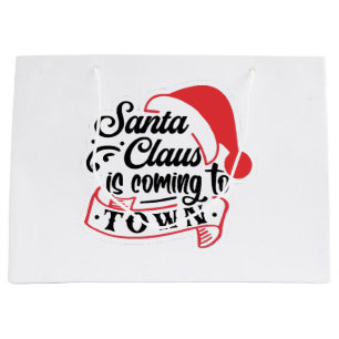 Christmas Approaching  Large Gift Bag