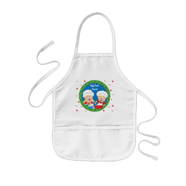 Christmas Apron for Kids Personalise (Front)