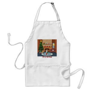 Christmas Apron with Rex the TV Terrier