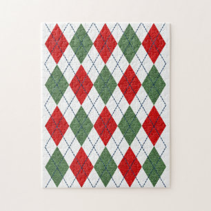 Christmas Argyle Jigsaw Puzzle