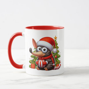 Christmas Armadillo add monogram  Mug