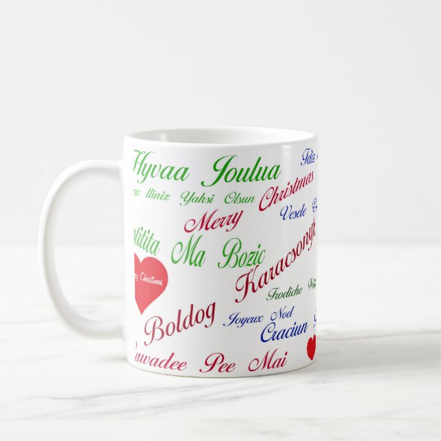 Christmas around the world coffee mug (Left)