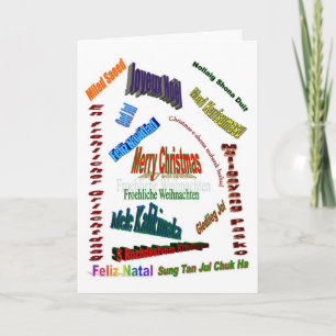 Christmas Around World Holiday Card