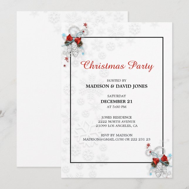 Christmas Arrangement Invitation (Front/Back)