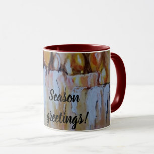 CHRISTMAS ART CANDLES WITH HOLY MUG