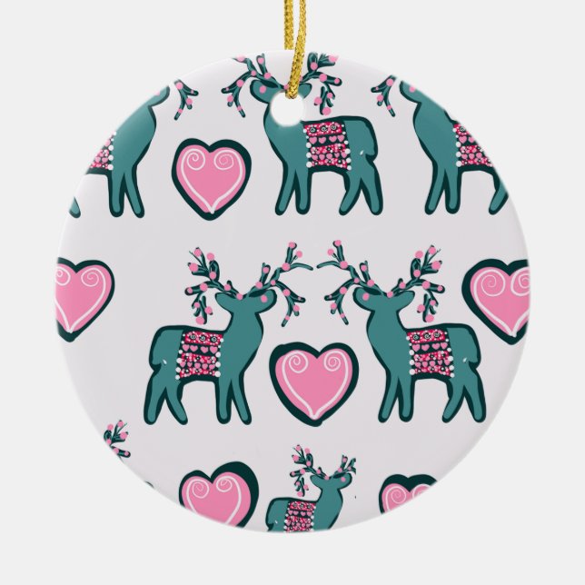 Christmas Art Ceramic Tree Decoration (Front)